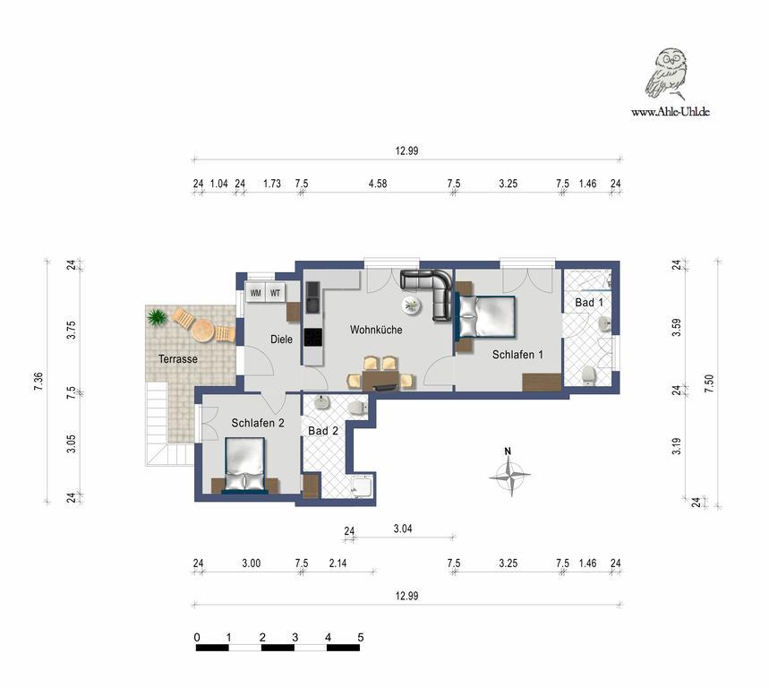 Apartament Ahle Uhl Honningen  Zewnętrze zdjęcie